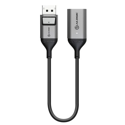 ALOGIC ULDPHDA-SGR video cable adapter 0.2 m DisplayPort HDMI Black, Silver - Image 2