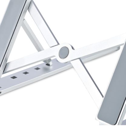 StarTech.com Foldable Laptop Riser Stand, Portable Height Adjustable Ergonomic Laptop Stand, Ventilated Aluminum Frame Supports - Image 9