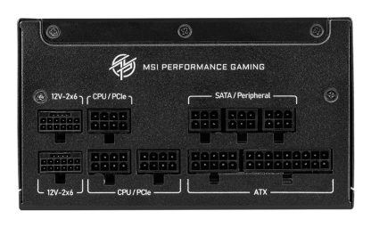 MSI MPG A1000GS PCIE5 power supply unit 1000 W 24-pin ATX ATX Black - Image 2