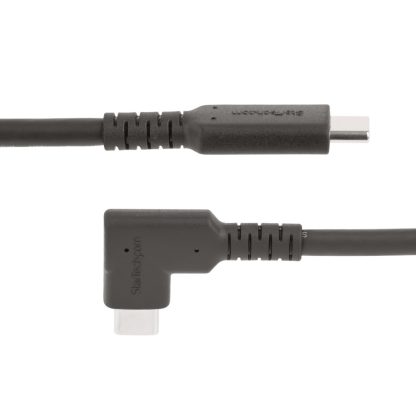 StarTech.com 1.6ft (50cm) Rugged Right Angle USB-C Cable, USB 3.2 Gen 2 (10 Gbps), Full-Featured USB C to C Data transfer Cable, - Image 4