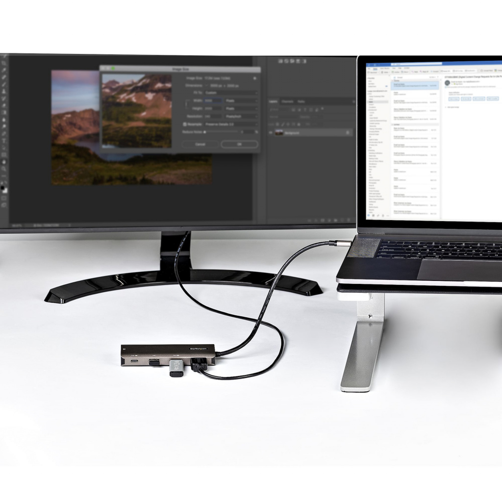 StarTech.com USB C Multiport Adapter - 10Gbps USB Type-C Mini Dock with 4K 30Hz HDMI - 100W Power Delivery Passthrough - 3-Port - Image 4