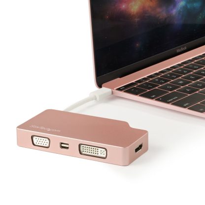 StarTech.com USB C Multiport Video Adapter with HDMI, VGA, Mini DisplayPort or DVI - USB Type C Monitor Adapter to HDMI 1.4 or - Image 6