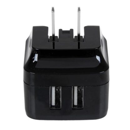 StarTech.com Dual-port USB wall charger - international travel - 17W/3.4A - black - Image 4
