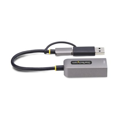 StarTech.com USB-C to Ethernet Adapter with USB-A Dongle, 10/100/1000Mbps, USB 3.0 to Gigabit Ethernet Network Adapter, 6in/15cm - Image 5