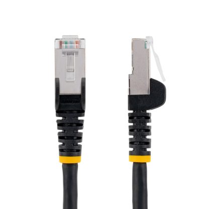 StarTech.com 1m CAT6a Ethernet Cable - Black - Low Smoke Zero Halogen (LSZH) - 10GbE 500MHz 100W PoE++ Snagless RJ-45 w/Strain R - Image 2