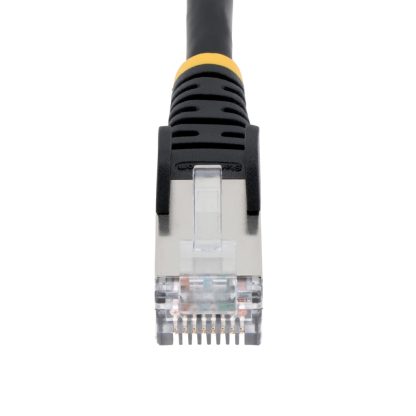 StarTech.com 1m CAT6a Ethernet Cable - Black - Low Smoke Zero Halogen (LSZH) - 10GbE 500MHz 100W PoE++ Snagless RJ-45 w/Strain R - Image 4