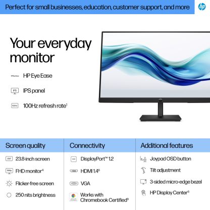 HP Series 3 Pro 23.8 inch FHD Monitor - 324pf - Image 11
