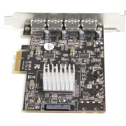 StarTech.com 4-Port USB PCIe Card - 10Gbps USB 3.1/3.2 Gen 2 Type-A PCI Express Expansion Card with 2 Controllers - 4x USB-A - U - Image 3