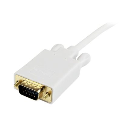 StarTech.com 10 ft Mini DisplayPort to VGA Adapter Converter Cable – mDP to VGA 1920x1200 - White - Image 3