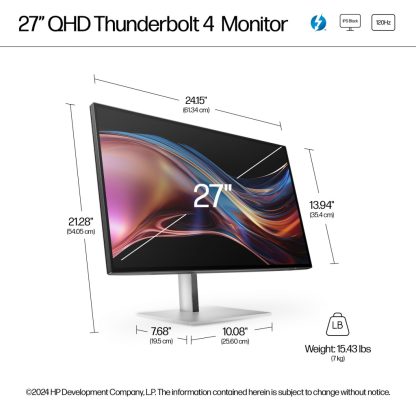 HP Series 7 Pro 27 inch QHD Thunderbolt 4 Monitor - 727pu - Image 13