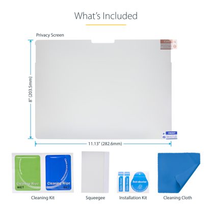 StarTech.com 4-Way Privacy Screen For 13-inch Surface Pro 8/9/X Laptop, Portrait/Landscape Modes, Touch-Enabled, +/- 30 Deg. Vi - Image 6