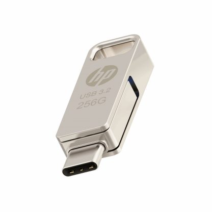HP HPFD206C-256 USB flash drive 256 GB USB Type-A / USB Type-C 3.2 Gen 2 (3.1 Gen 2) Silver - Image 2