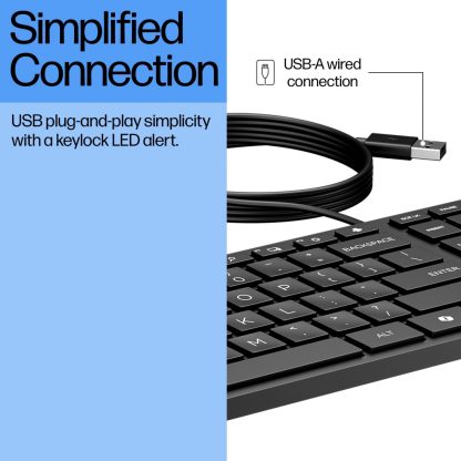 HP Wired Desktop 320K Keyboard - Image 8