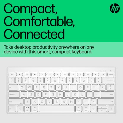 HP 350 WHT Compact Multi-Device Keyboard - Image 14
