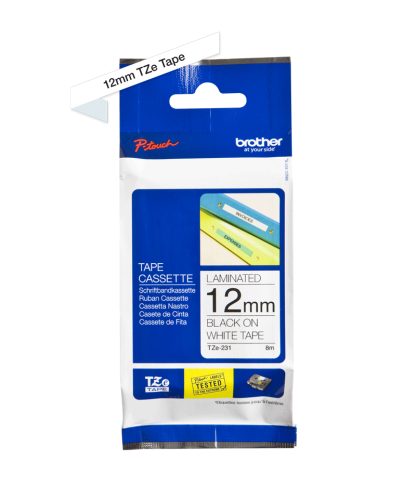 Brother TZE-231 label-making tape Black on white - Image 3