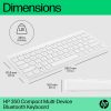 HP 350 WHT Compact Multi-Device Keyboard - Image 18