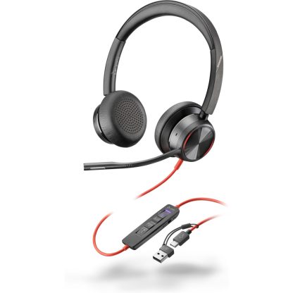 POLY Blackwire 8225 Stereo Microsoft Teams Certified USB-C Headset +USB-C/A Adapter - Image 11