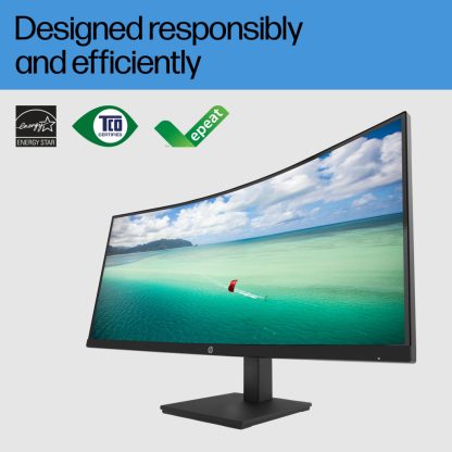 HP P34hc G4 WQHD USB-C Curved Monitor - P34hc - Image 6