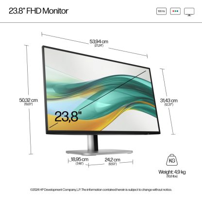 HP Series 5 Pro 23.8 inch FHD No Stand Monitor - 524pf - Image 11