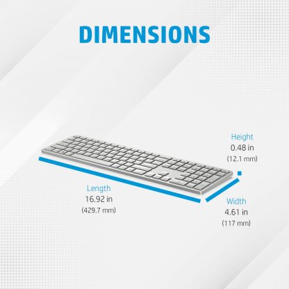 HP 970 USB+BT Programmable Wireless Keyboard - Image 14