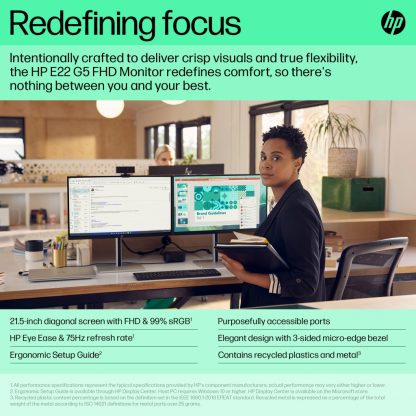 HP E-Series E22 G5 FHD Monitor - Image 11