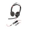 Poly Blackwire 5220 Stereo USB-C Headset +3.5mm Plug +USB-C/A Adapter