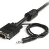 StarTech.com 10m Coax High Resolution Monitor VGA Video Cable with Audio HD15 M/M - Image 2