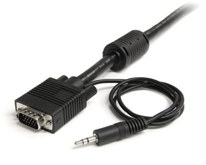 StarTech.com 10m Coax High Resolution Monitor VGA Video Cable with Audio HD15 M/M - Image 2