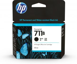 HP 711B 80ml Black DesignJet Ink Cartridge