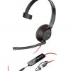 POLY Blackwire 5210 Monaural USB-C Headset +3.5mm Plug +USB-C/A Adapter - Image 9