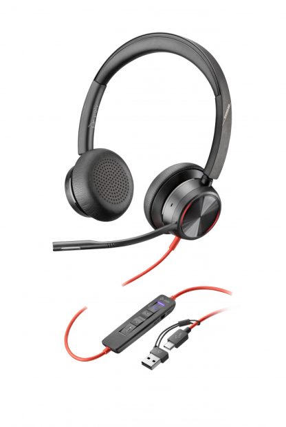 Poly Blackwire 8225 Stereo Microsoft Teams Certified USB-C Headset +USB-C/A Adapter - Image 13