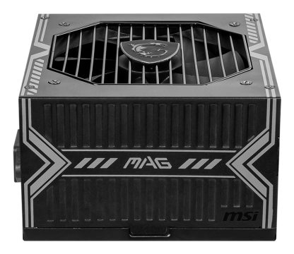 MSI MAG A650BN UK PSU '650W, 80 Plus Bronze certified, 12V Single-Rail, DC-to-DC Circuit, 120mm Fan, Non-Modular, Sleeved Cables - Image 4