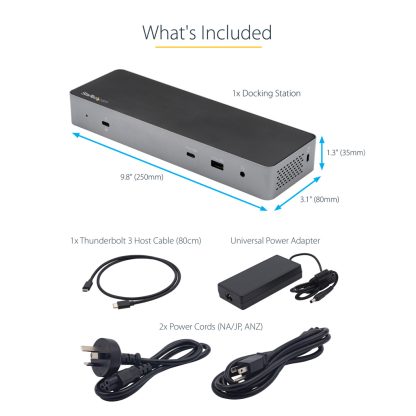 StarTech.com USB C Docking Station for Macbook Pro/Air-M1/M2/M3/M4, Thunderbolt Compatible, HDMI/DisplayPort, Dual 4K 60Hz/Singl - Image 10