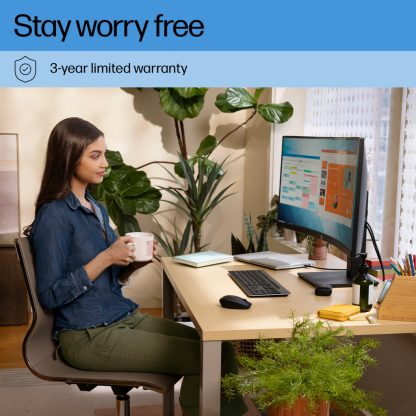 HP P34hc G4 WQHD USB-C Curved Monitor - P34hc - Image 5