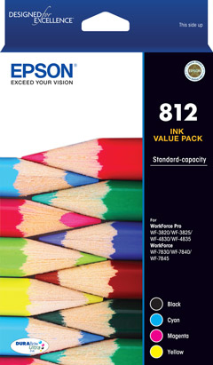 Epson 812 ink cartridge 4 pc(s) Original Standard Yield Black, Cyan, Magenta, Yellow