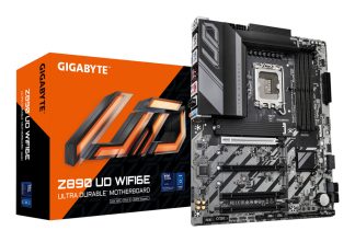 GIGABYTE Z890 UD WIFI6E Motherboard - Supports Intel Core Ultra (Series 2) CPUs, 12+1+2 phases VRM, up to 8800MHz DDR5 (OC), 1x