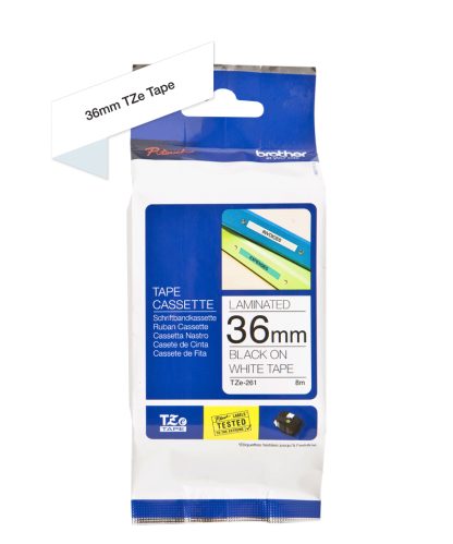 Brother TZE-261 label-making tape Black on white TZ - Image 3