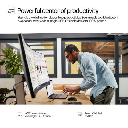 HP Series 5 Pro 34 inch WQHD USB-C Conferencing Monitor - 534pm - Image 12