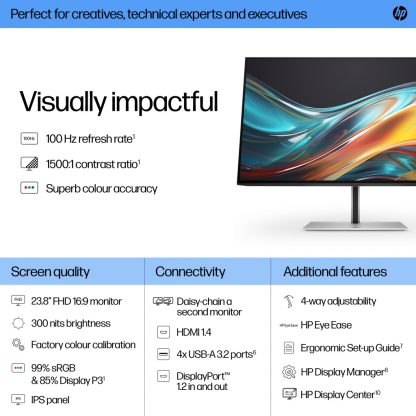 HP Series 7 Pro 23.8 inch FHD Monitor - 724pf - Image 10