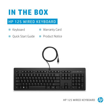 HP 125 Wired Keyboard - Image 11