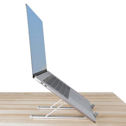 StarTech.com Foldable Laptop Riser Stand, Portable Height Adjustable Ergonomic Laptop Stand, Ventilated Aluminum Frame Supports - Image 12
