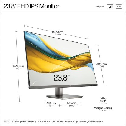 HP Series 5 23.8 inch FHD Monitor - 524da - Image 4