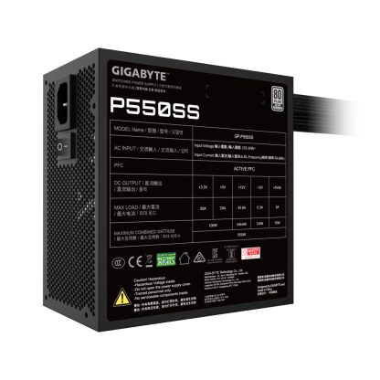 GIGABYTE P550SS power supply unit 550 W 20+4 pin ATX ATX Black - Image 6