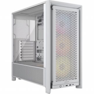 CORSAIR FRAME 4000D RS ARGB MID-TOWER PC CASE, WHITE