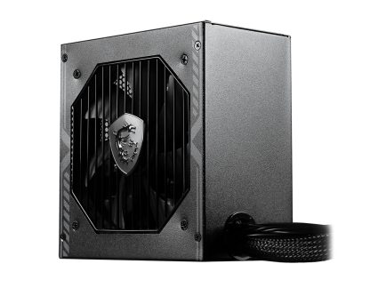 MSI MAG A650BN UK PSU '650W, 80 Plus Bronze certified, 12V Single-Rail, DC-to-DC Circuit, 120mm Fan, Non-Modular, Sleeved Cables - Image 3