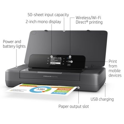 HP Officejet 200 Mobile Wireless Color Printer - Image 3
