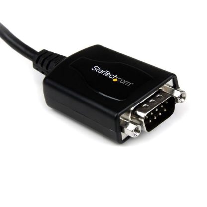 StarTech.com 6ft (1.8m) 1-Port Professional USB to Serial Adapter Cable with COM Retention, USB to RS232 Adapter - TAA - Image 2