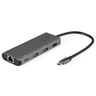 StarTech.com USB C Multiport Adapter - 10Gbps USB Type-C Mini Dock with 4K 30Hz HDMI - 100W Power Delivery Passthrough - 3-Port