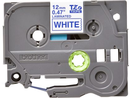 Brother TZE-233 label-making tape Blue on white - Image 3