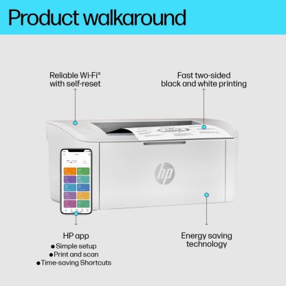 HP LaserJet M110w Wireless Black and white Printer - Image 12